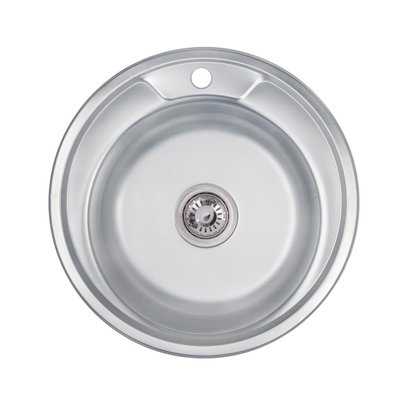Кухонна мийка Lidz 490-A 0,6 мм Decor (LIDZ490А06DEC160) SD00047188 фото