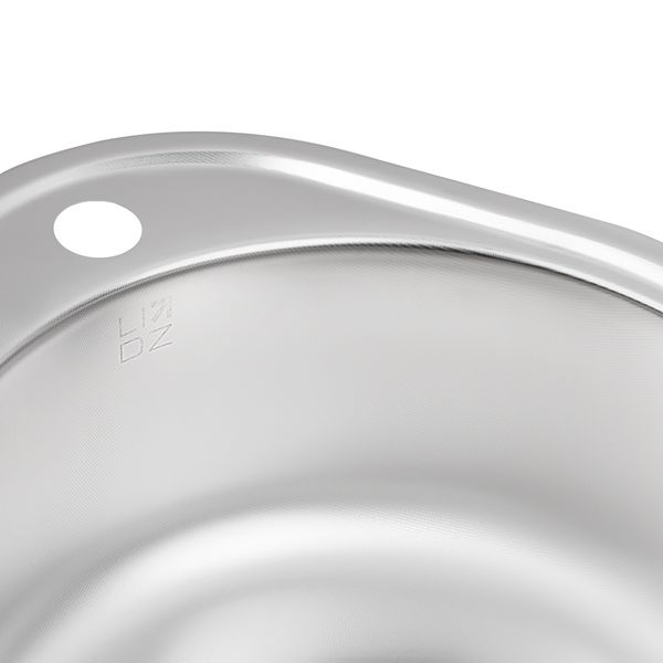 Кухонна мийка Lidz 4843 0,6 мм Decor (LIDZ484306DEC180) SD00047208 фото