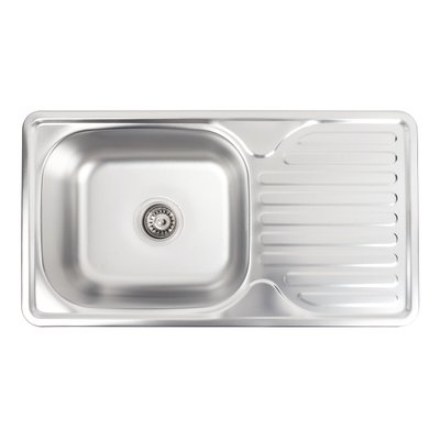 Кухонна мийка з нержавіючої сталі Platinum САТИН 7642 (0,8/180 мм) 11623 фото
