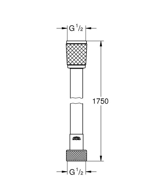 VitalioFlex Comfort TwistStop Душовий шланг 1750 мм (28745002) 28745002 фото