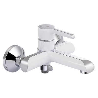 Змішувач для ванни Qtap Grand (з душовим гарнітуром) QTGRAWCR006 Chrome/White SD00039611 фото