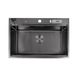 Чорна мийка для кухні з нержавійки з PVD покриттям багатофункціональна Nett NB-7048 62 фото 6